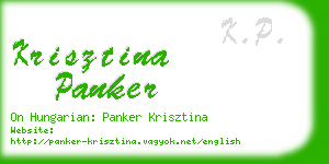 krisztina panker business card